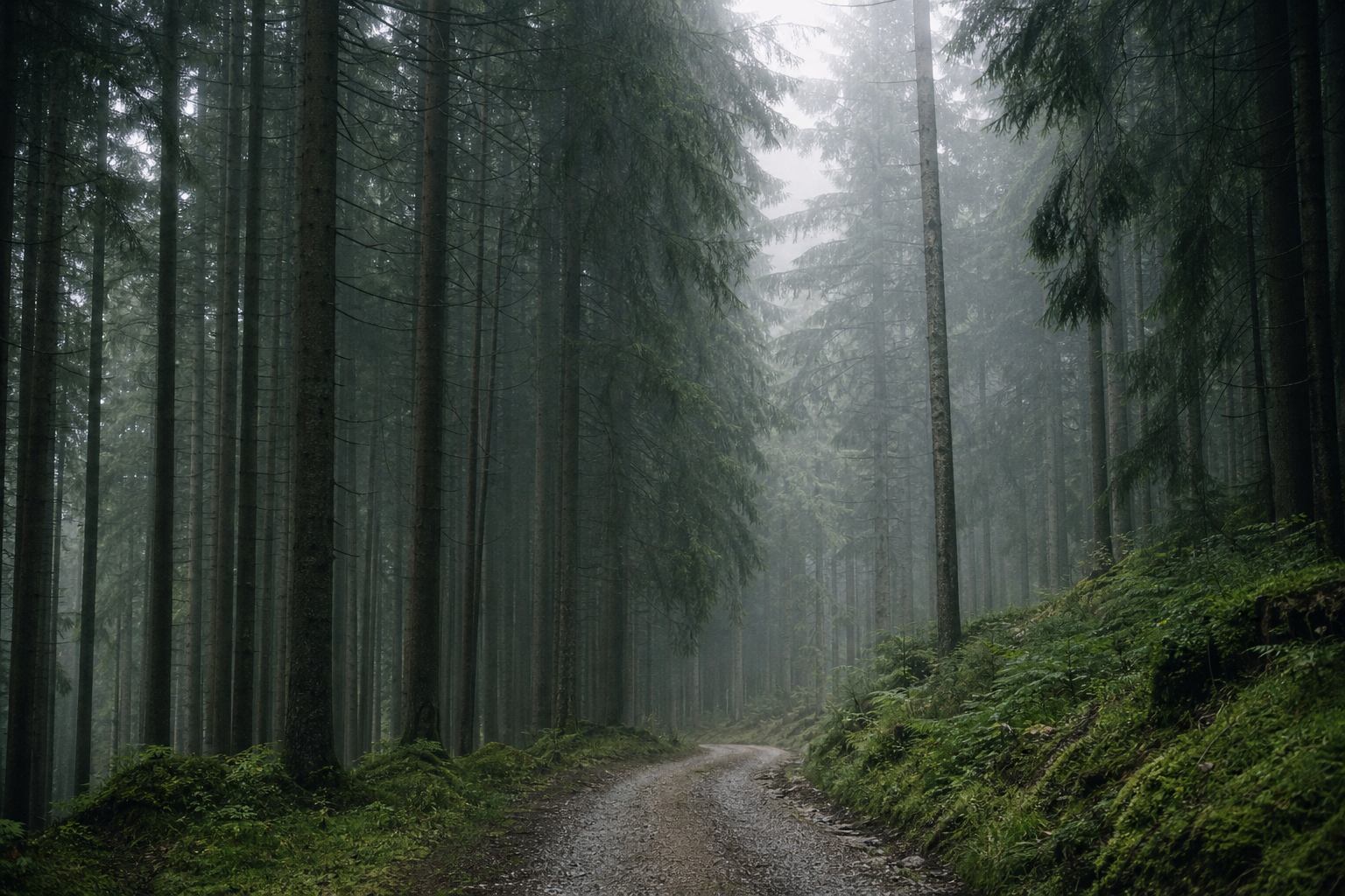 Schwarzwald mit dichten Nadelwäldern